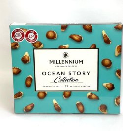 שוקולד מיליניום אושן סטורי קולקשן – קונכיות שוקולד עם פרלינה אגוזי לוז